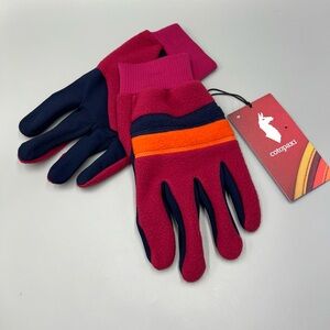Cotopaxi Teca Fleece Full Finger Gloves, Winter Polyester Raspberry. Unisex XXL.